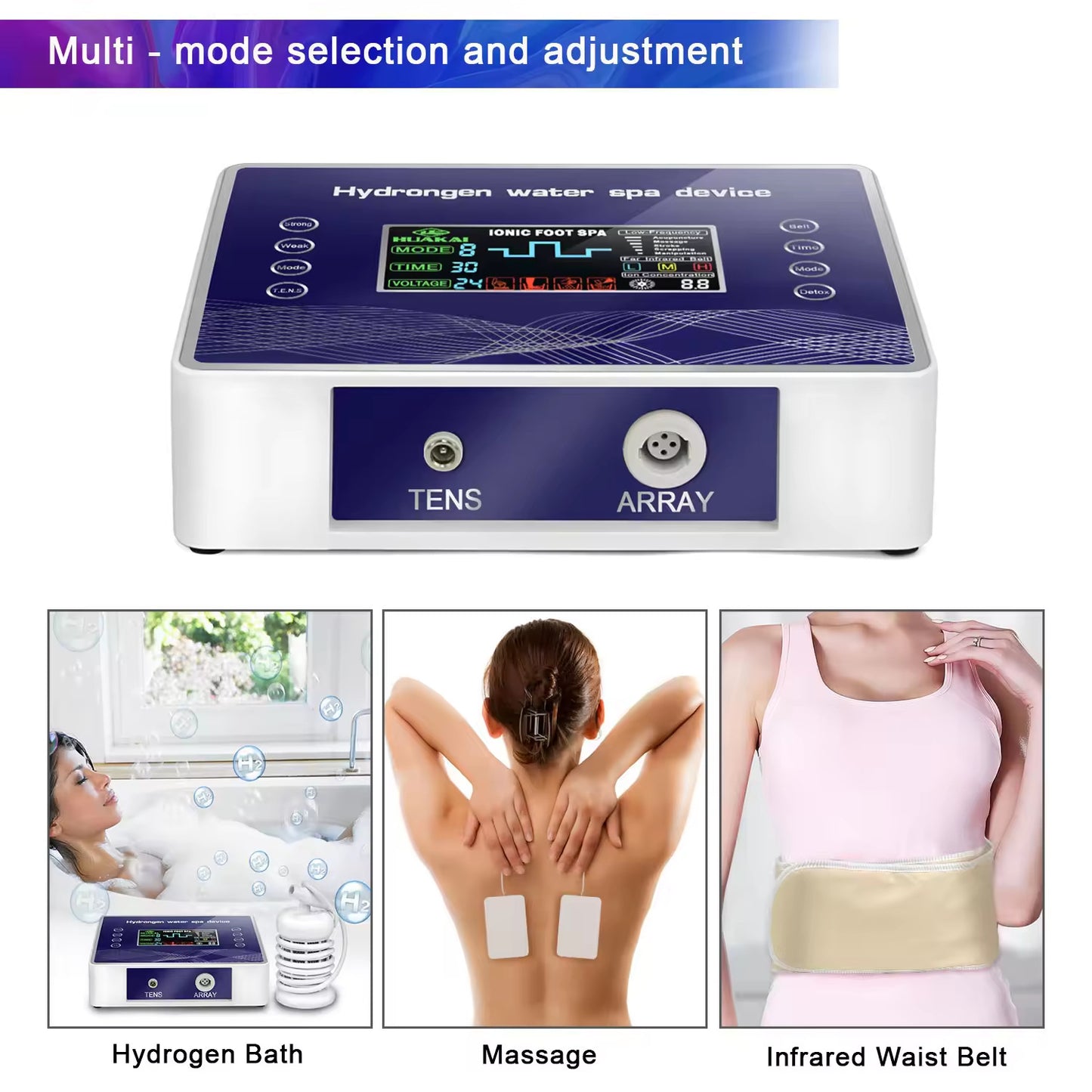 JYTOP Spa Foot Bath Detox Foot Ion Therapy Equipment Tens Patch