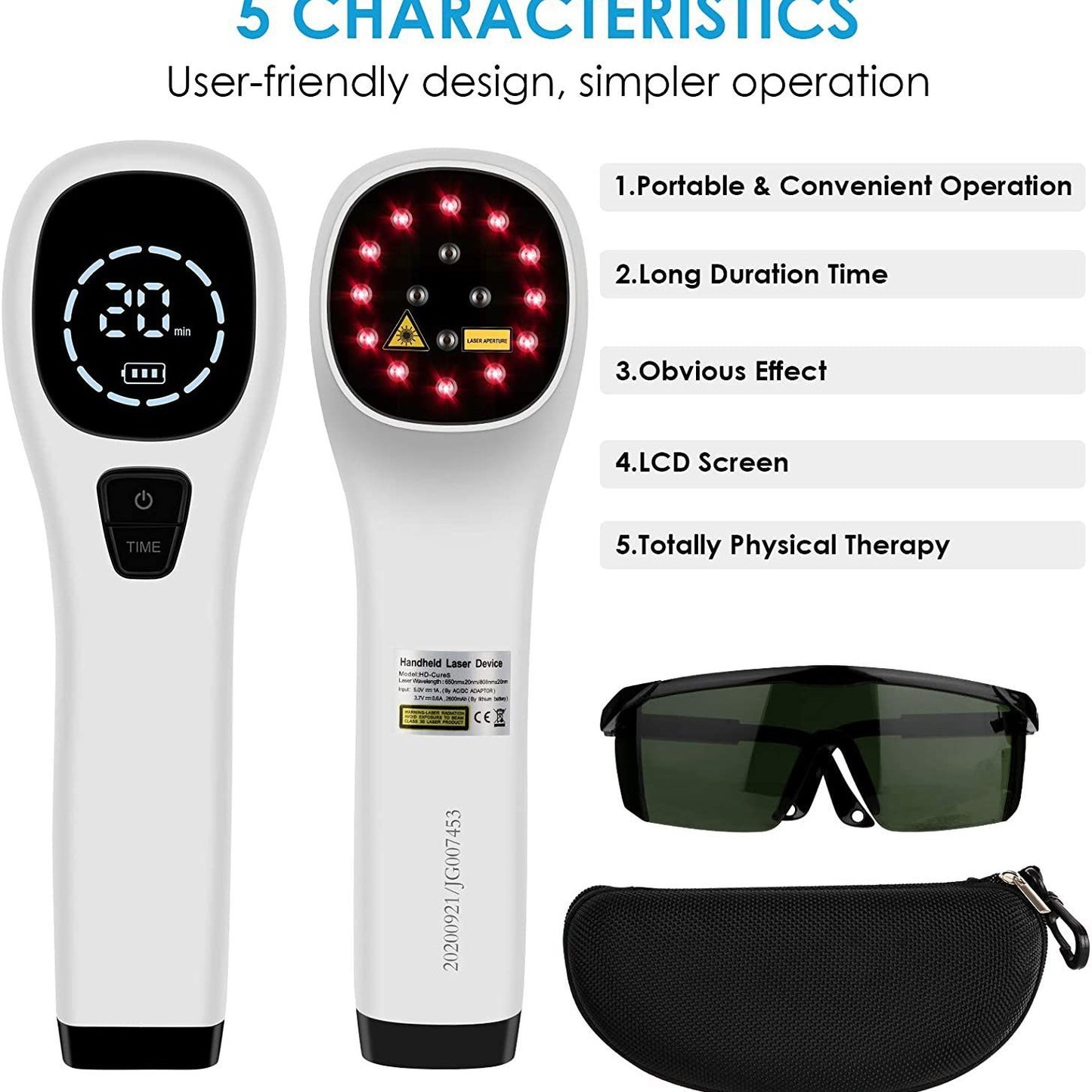 JYTOP 808nm 650nm Cold Laser Treatment Device Physical Therapy