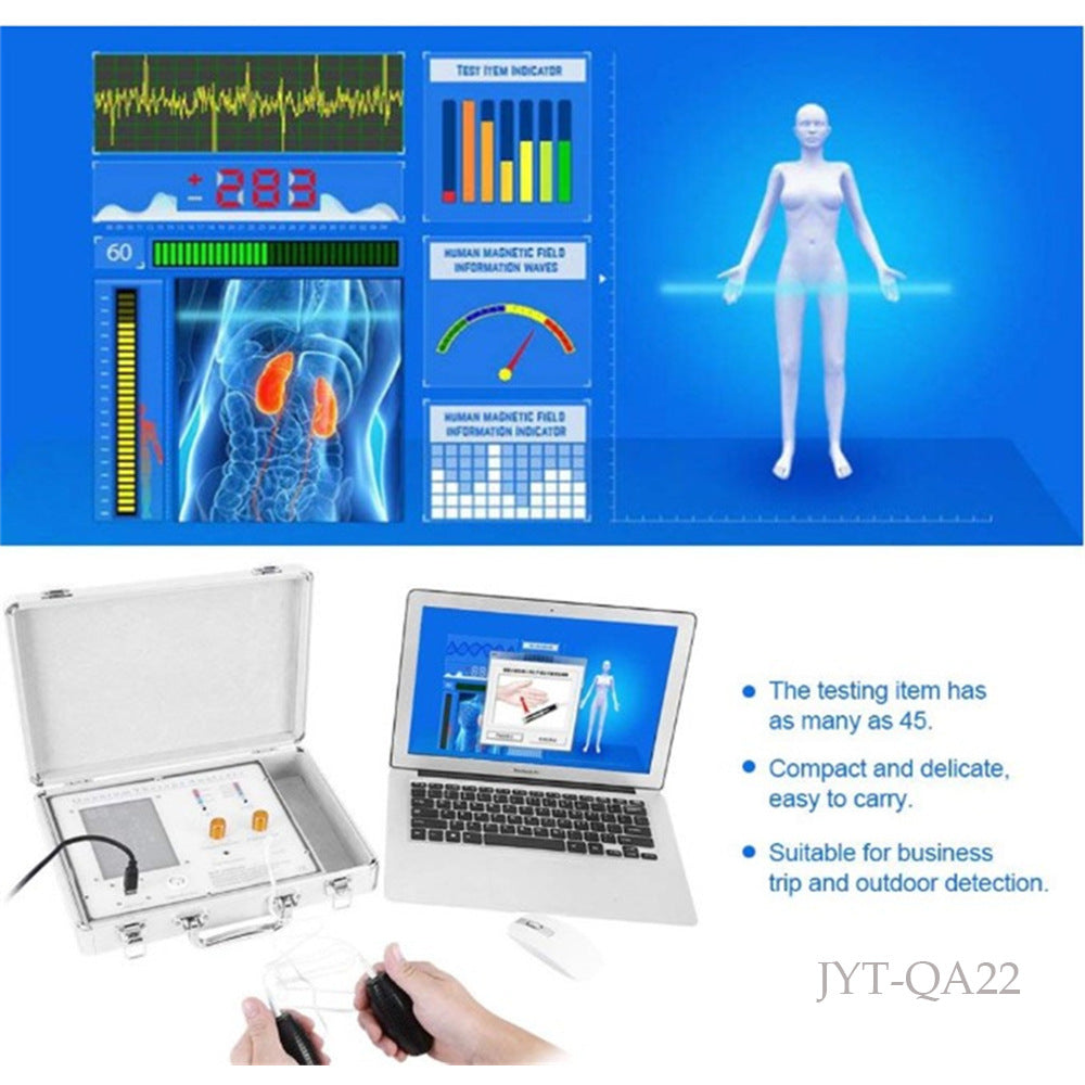 Quantum Magnetic Resonance Analyser Machine Body Therapy