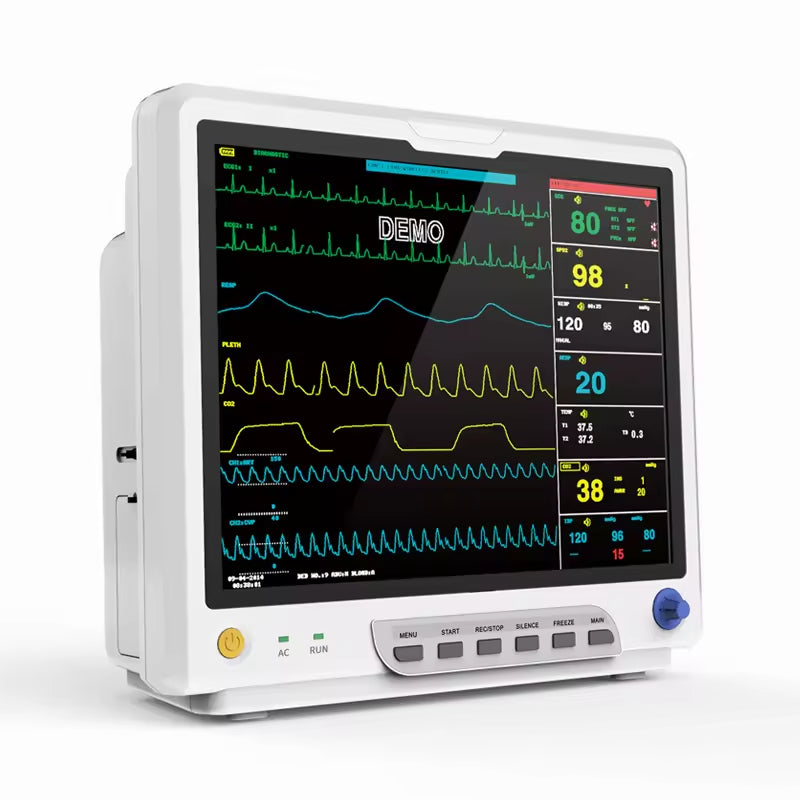 JYTOP CMS9200 15"Color Large Screen Cardiac Monitor Cheap Multi-parameter Patient Monitor Price
