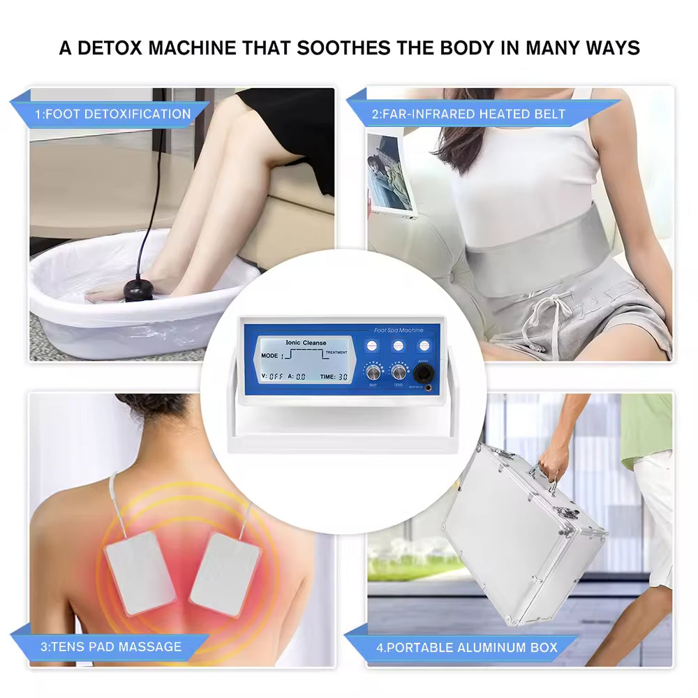 JYTOP 803B 3 in 1 Professional Single Ionic Foot Bath Detox Machine Spa Clean for Salon Detox Spa with CE Certificate