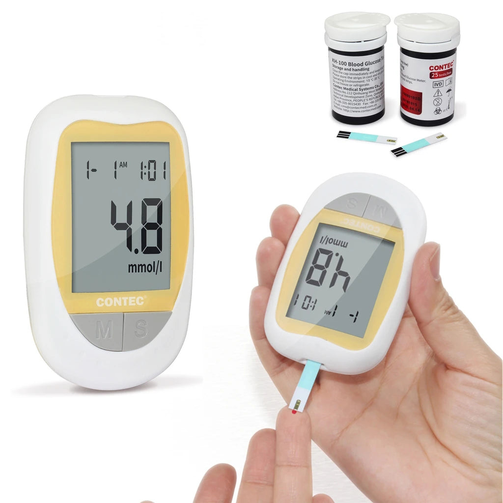 JYTOP KH-100 Blood Glucose Meter Diabetic Suger Test Monitor, 50pcs Strips