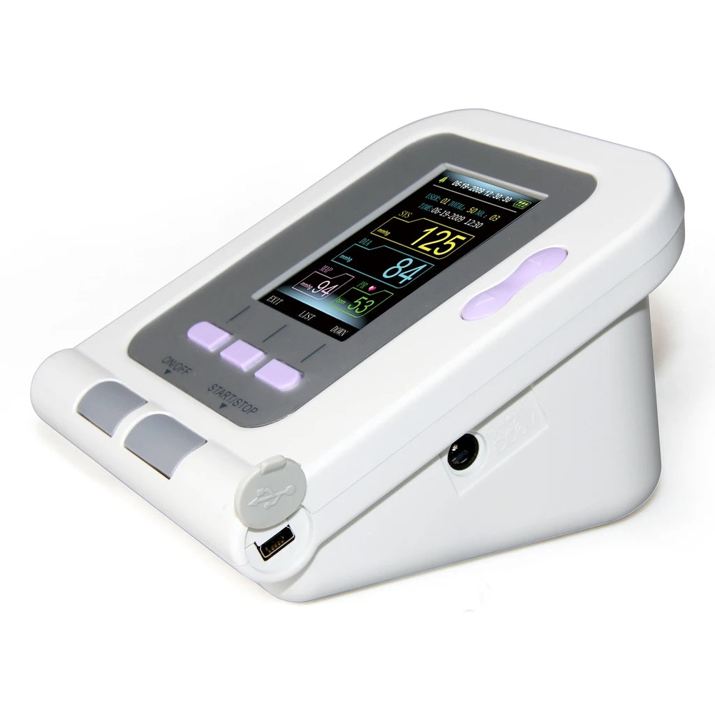JYTOP 08A Digital Upper Arm Blood Pressure Monitor 4 BP Cuffs+Adult SP02+USB Software