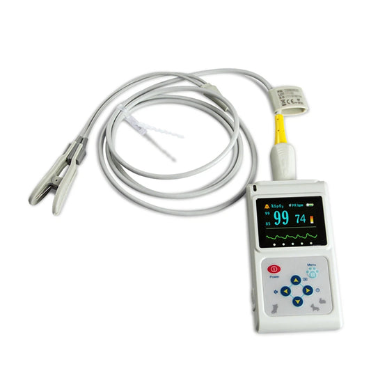JYTOP CMS60D-VET SPO2 Pulse Oximeter, Tongue Ear Blood Oxygen Monitor FDA