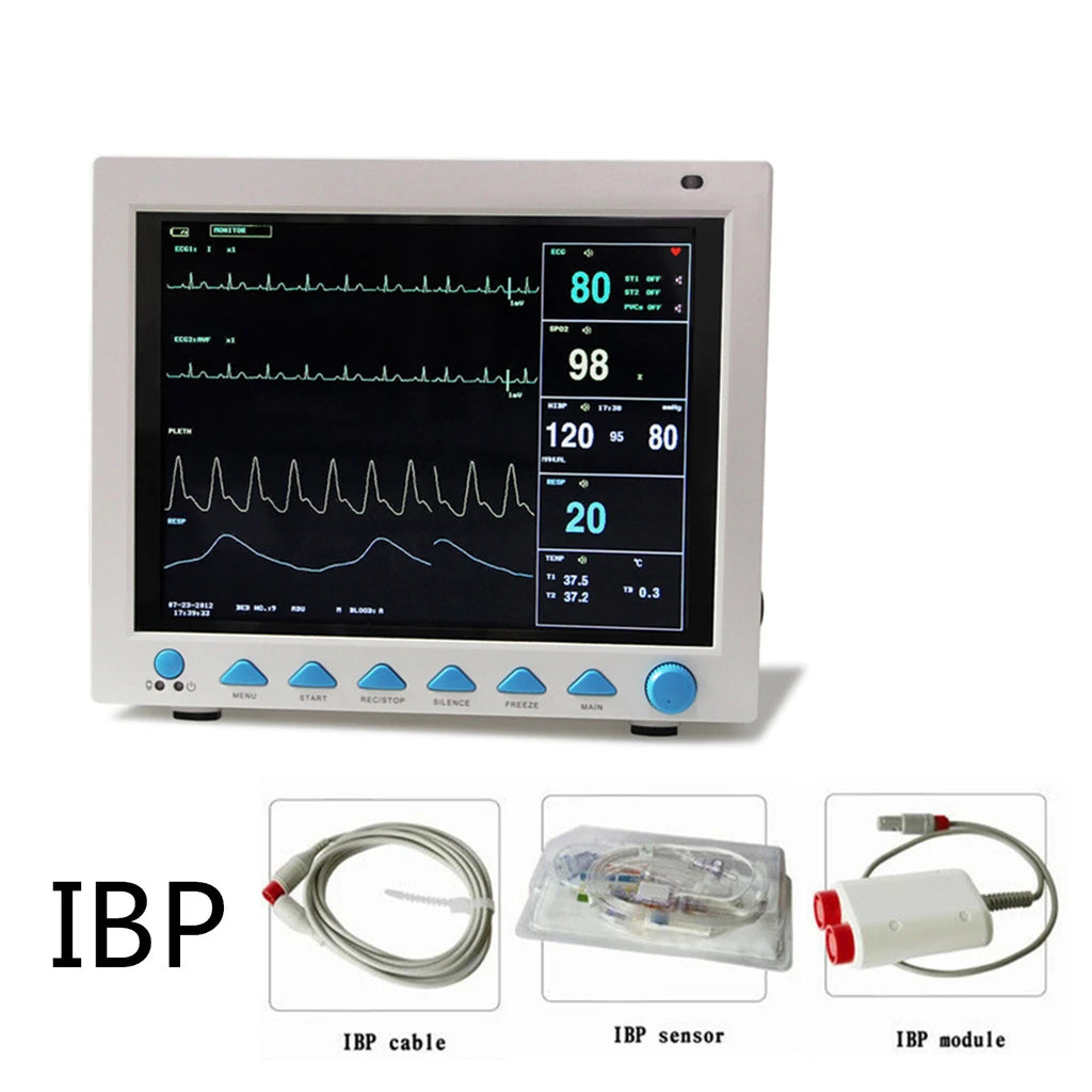 JYTOP FDA CE 12.1 inch Portable ICU/CCU CMS8000 Patient Monitor Vital Signs 6-Parameter + IBP