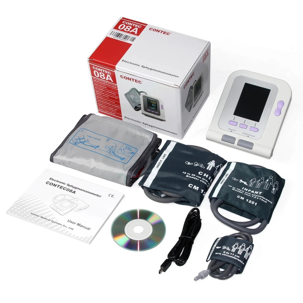 JYTOP Digital Blood Pressure Monitor CONTEC08A+Neonatal/Pediatrics/Child/Adult 4cuffs