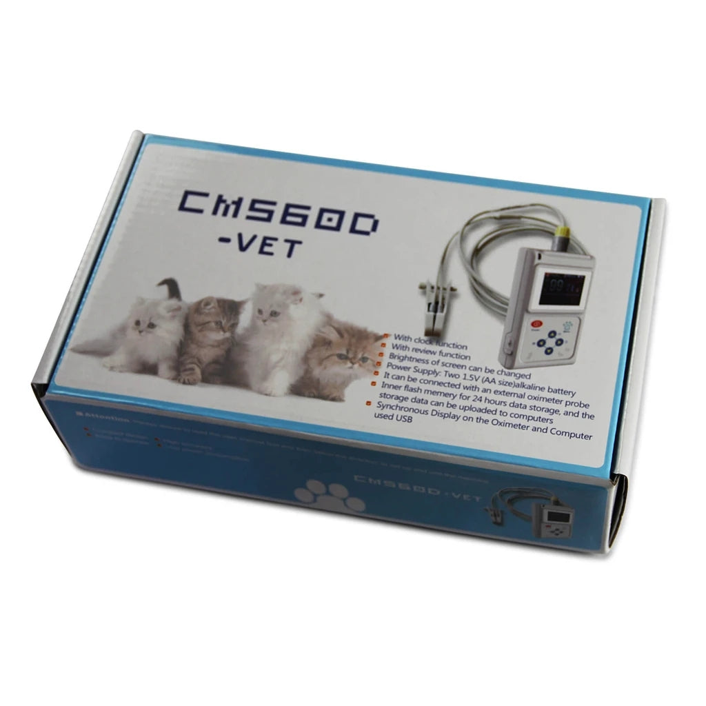 JYTOP CMS60D-VET SPO2 Pulse Oximeter, Tongue Ear Blood Oxygen Monitor FDA