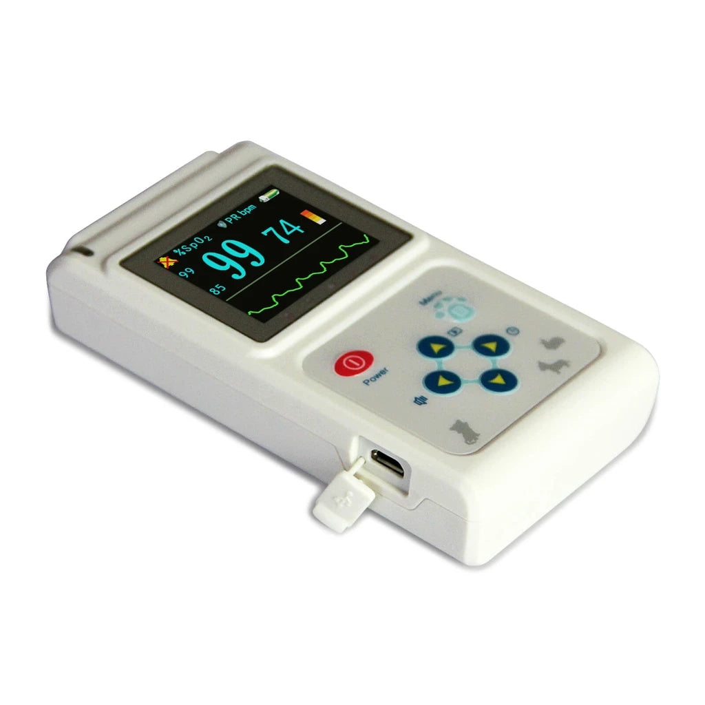 JYTOP CMS60D-VET SPO2 Pulse Oximeter, Tongue Ear Blood Oxygen Monitor FDA