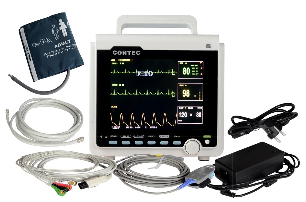 JYTOP 8" color Patient Monitor CMS6000 ICU CCU Vital Signs ECG,NIBP,SPO2,PR,TEMP