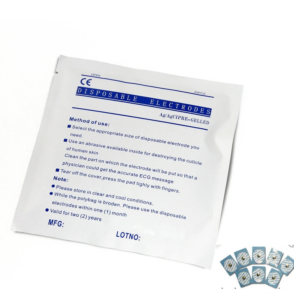 JYTOP Electrodes For Patient monitor,ECG/EKG Disposable Electrodes,100PCS