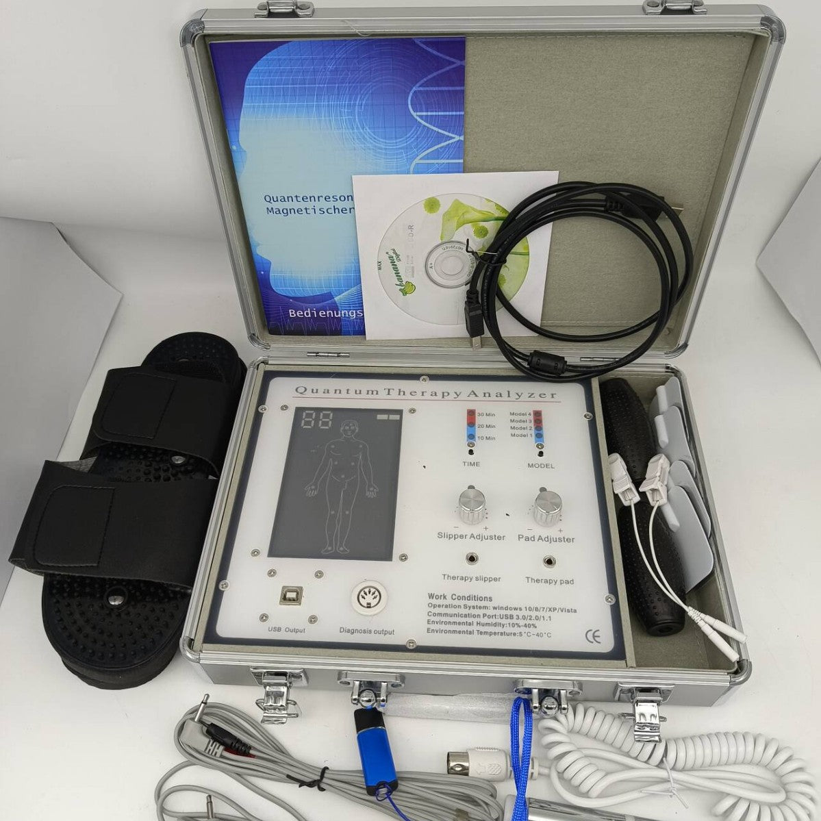 Quantum Magnetic Resonance Analyser Machine Body Therapy