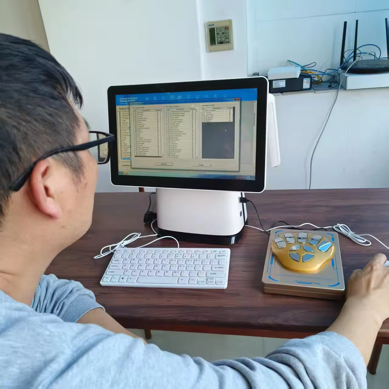 Dual-Screen Quantum Analyzer Scanner USB Desktop Rapid Healt