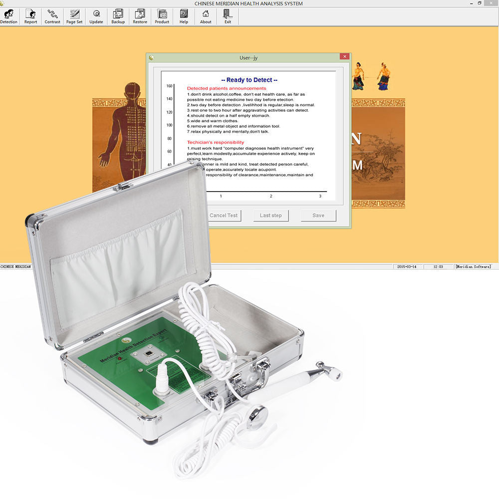 JYTOP Chinese Meridian Health Diagnostic Machine for Meridian Analyzer