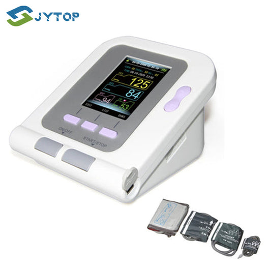 JYTOP 08A Digital Upper Arm Blood Pressure Monitor 4 BP Cuffs+Adult SP02+USB Software