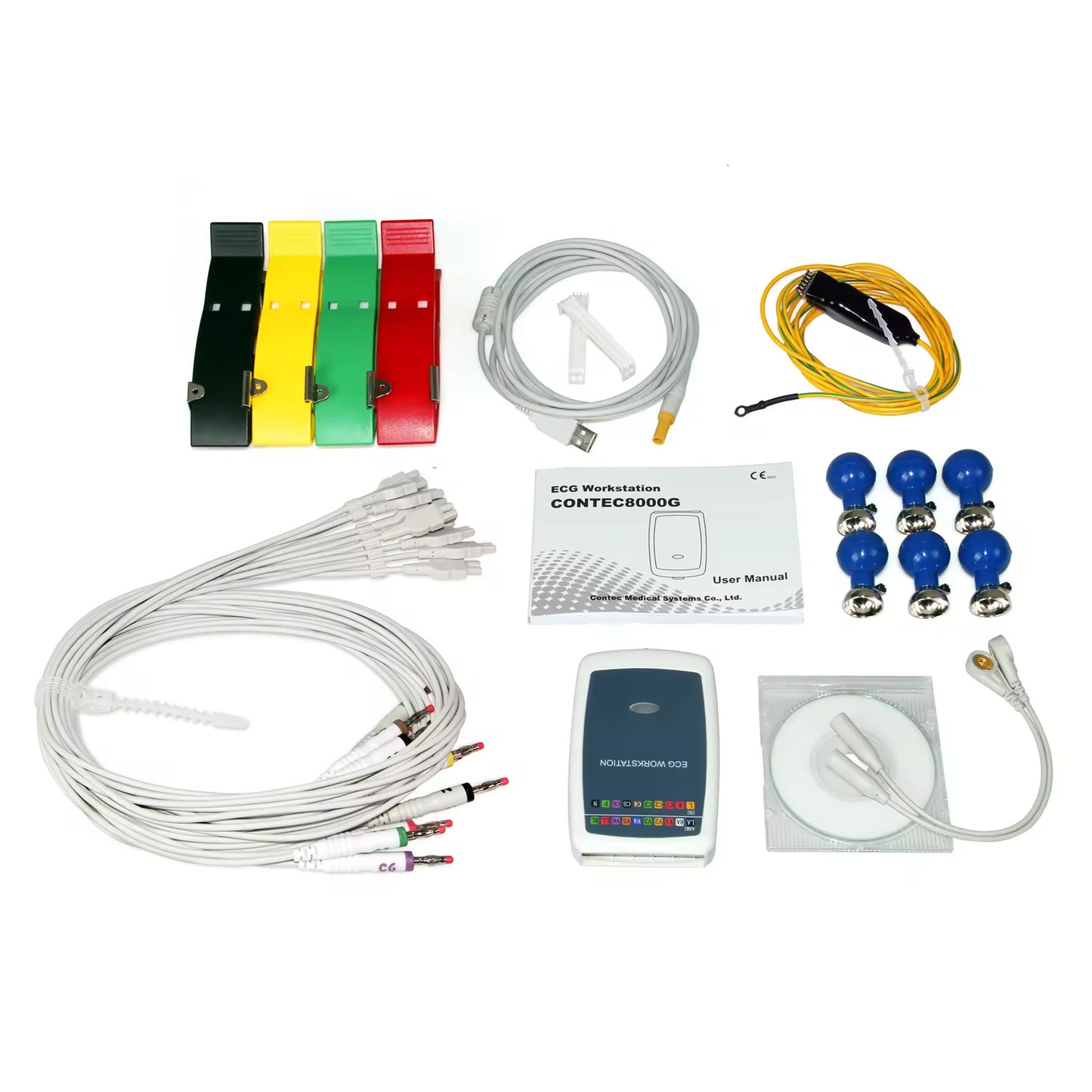 JYTOP ECG8000G CE Certifications Brand New ECG Workstation PC Based 12-lead Analyzer Recorder System