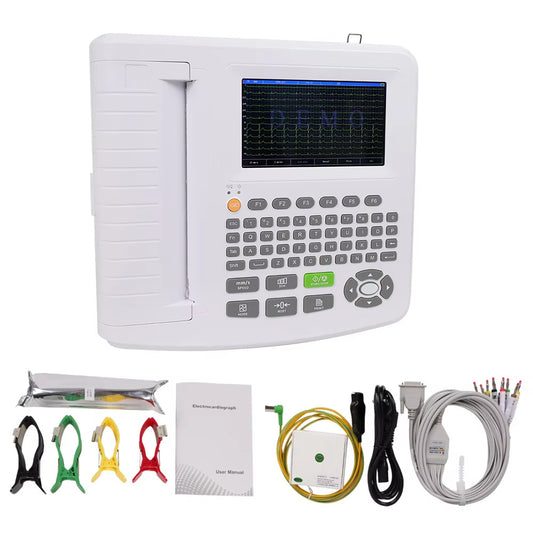 JYTOP ECG1201G Electrocardiograph 12-lead ECG Professional Ecg Ecg