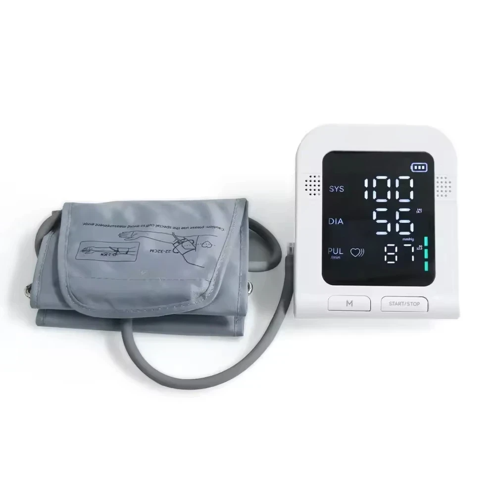 08C LED Electronic Blood Pressure Monitor Home Use Portable