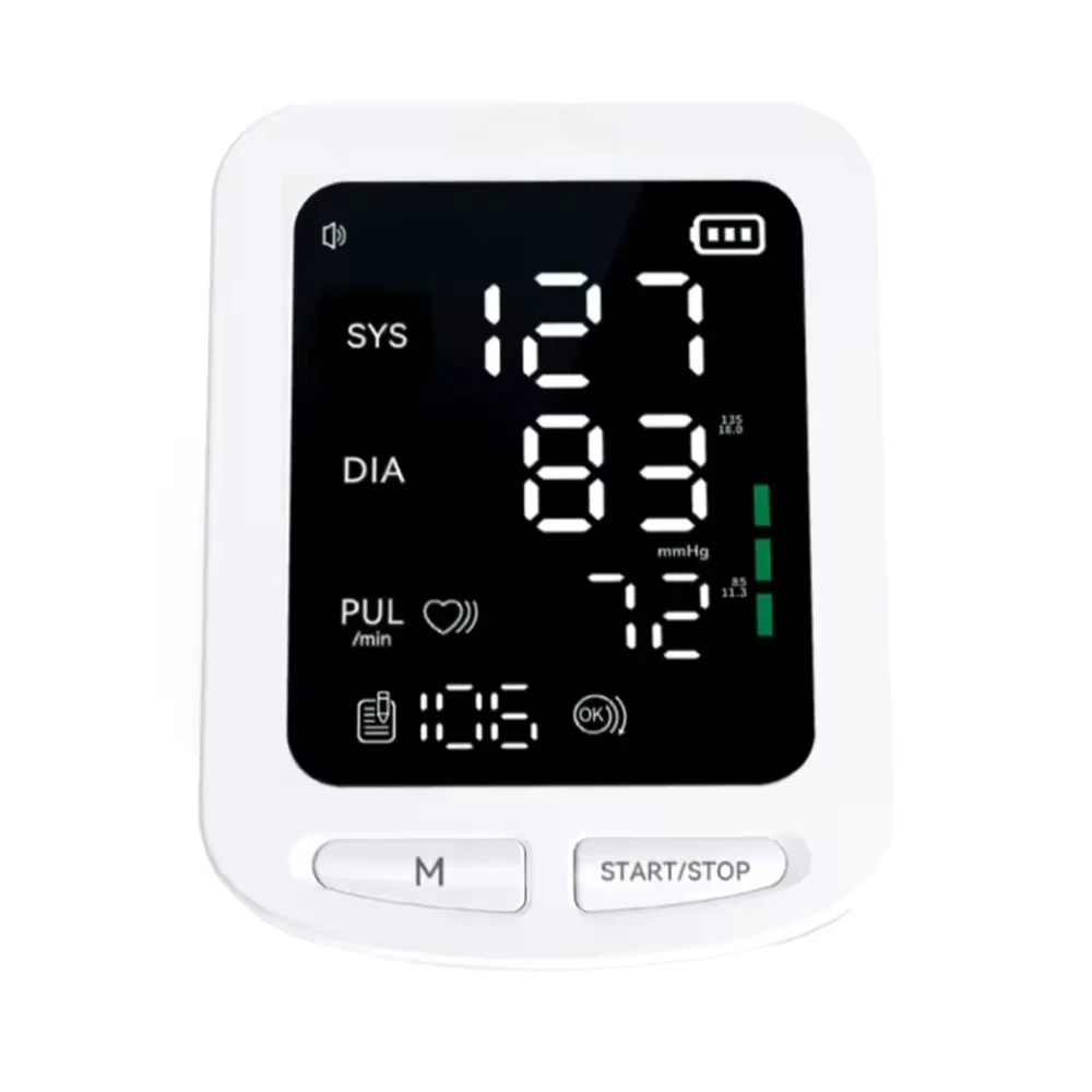 JYTOP LED Big Screen Blood Pressure Monitor 08E NIBP PR Adult Cuff
