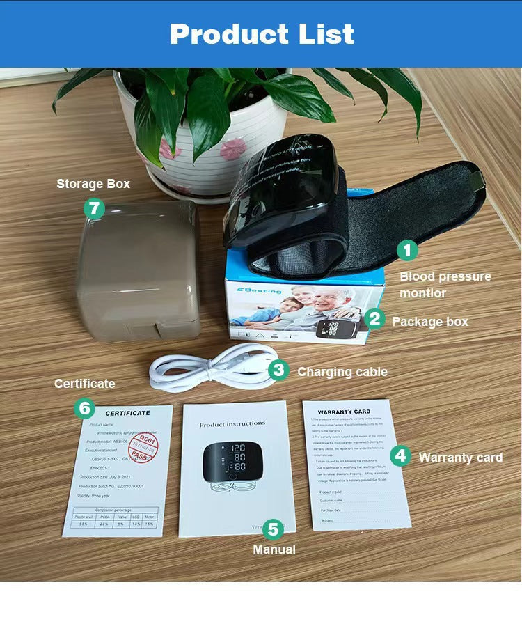 JYTOP BP Blood Pressure Monitor Machine Upper Arm Sphygmomanomet