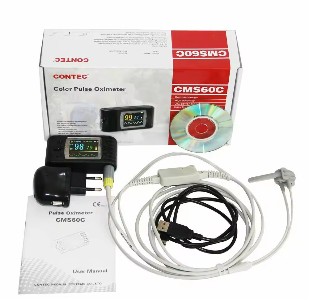 JYTOP CMS60C Infant Fingertip Pulse Oximeter Child Oxigen SPO2 PR HR Oximiter Neonatal Monitor Blood Oxygen Software