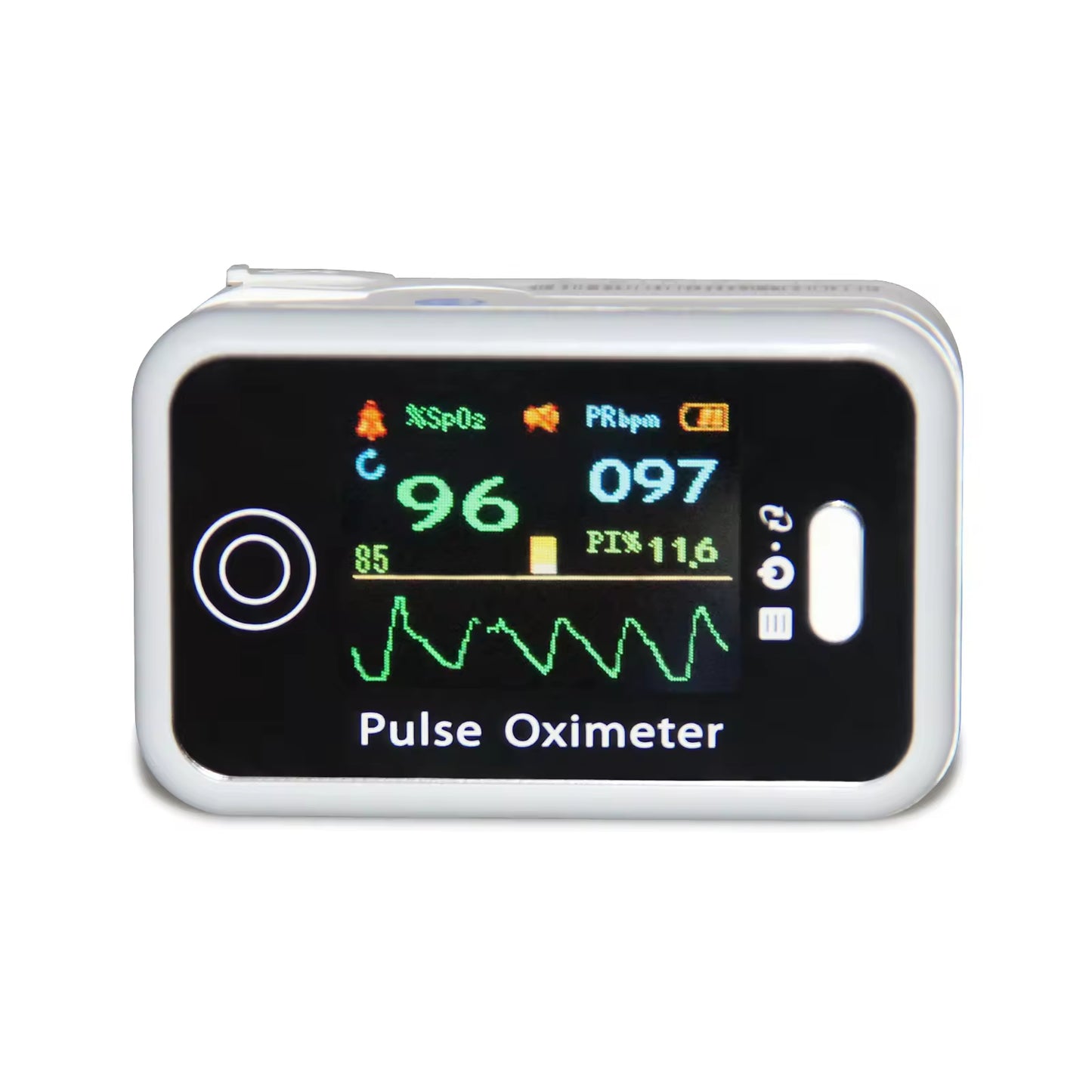 JYTOP CMS50H Portable Oxygen and Pulse Rate Oximeter Finger Oximeter with Color Display CE