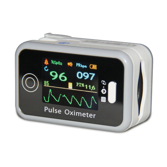 JYTOP CMS50H Portable Oxygen and Pulse Rate Oximeter Finger Oximeter with Color Display CE