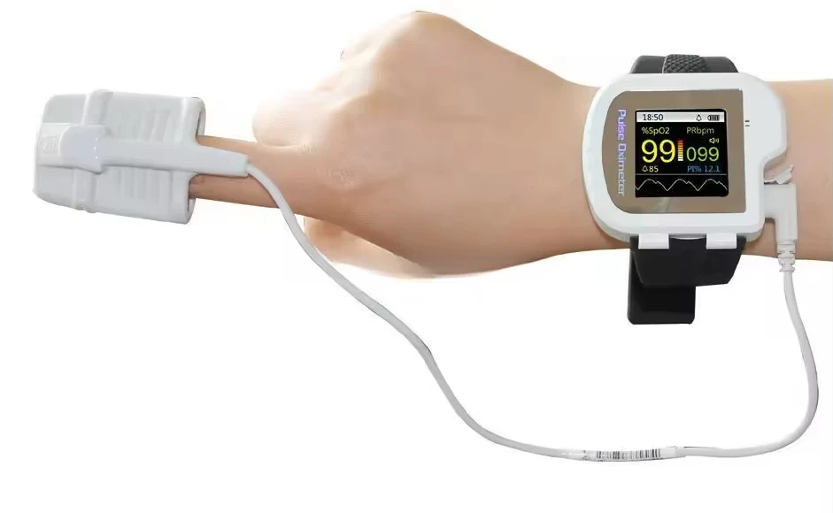 JYTOP CE Digital Wrist Cms50i contec Color Screen Fingetip Pulse Oximeter