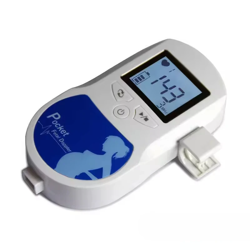 JYTOP Baby Sound C LCD Pocket Fetal Doppler 3Mhz Probe Blue Handheld Pregnant Heart Rate Monitor FHR Baby Monitor Free Gel