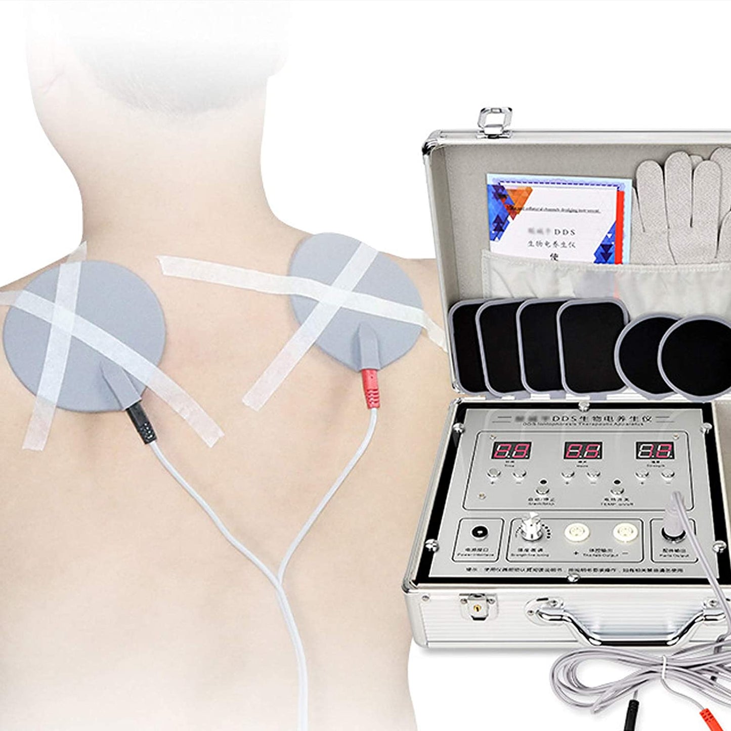 JYTOP DDS Multi-Function Bioelectric Physiotherapy Instrument Body Meridian Dredge Pulse Electrotherapy Device for Exercise