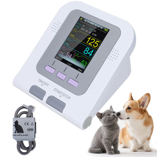 08A-VET Digital Veterinary Blood Pressure Monitor NIBP PC Software, Dog/Cat, with one 6-11cm cuff