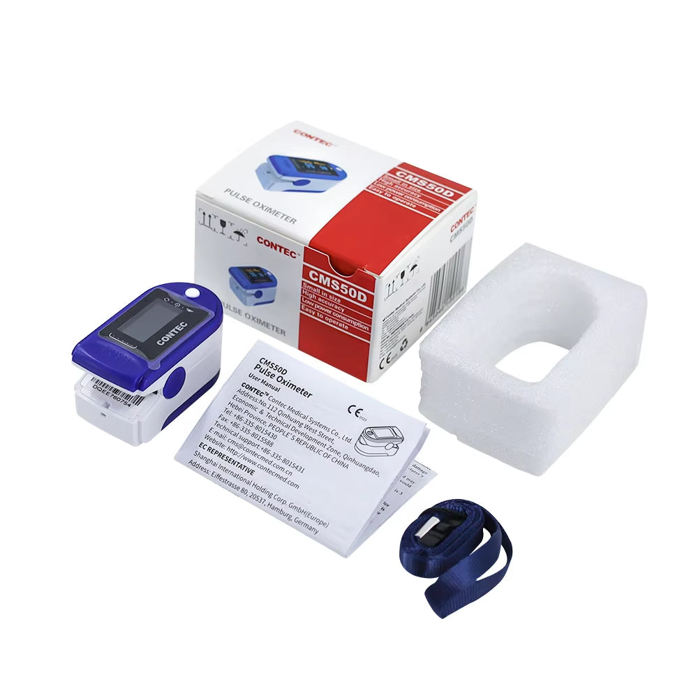JYTOP CMS50D Fingertip Pulse Oximeter Blood Oxygen Monitor