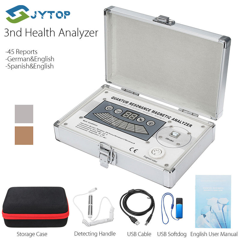 Free shipping!!! JYtop JYT-QA02 Hi-tech Quantum Analyzer Quantum Resonance Magnetic Body 3rd Generation Health Analyzer-52 Reports V4.7.5