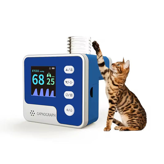 CA10M-VET Veterinary Vital Sign Monitor Capnograph Portable Etco2 Capnograph Monitor