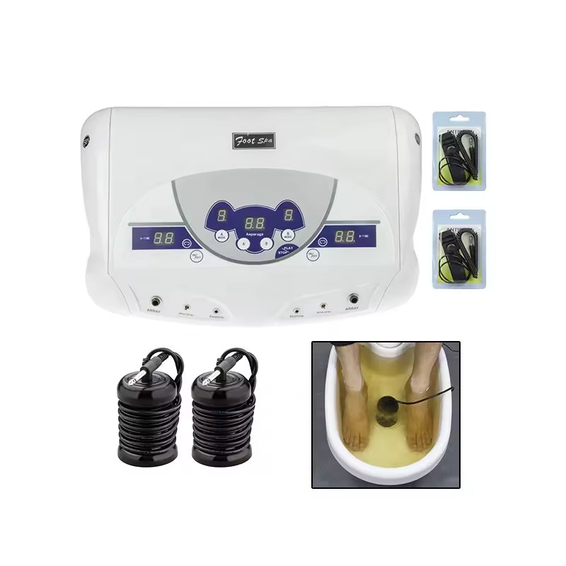 JYTOP 805A Dual User System Ionic Detox Foot Spa Machine Ionic With Mp3