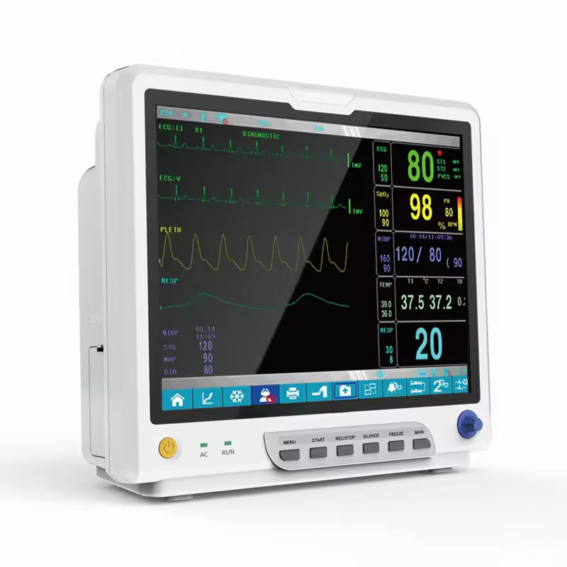 JYTOP CMS9200 15"Color Large Screen Cardiac Monitor Cheap Multi-parameter Patient Monitor Price