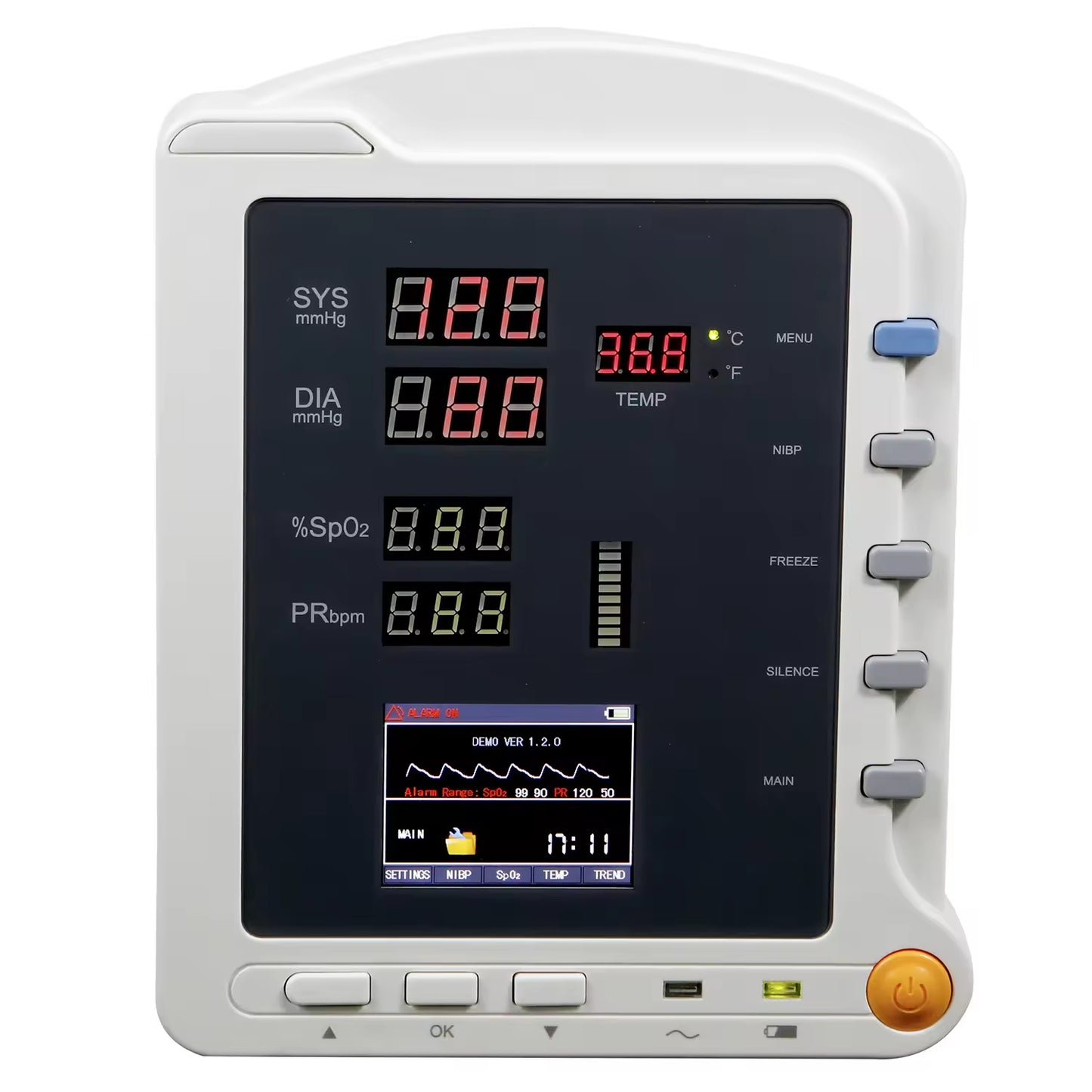 JYTOP CMS6500 Potable Monitor Vital Signs Portable Patient Monitor