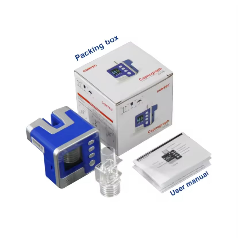 JYTOP CA10M Sidestream Capnograph EtCO2 Monitor RESP SpO2 PR CO2 Patient Monitor Alarm