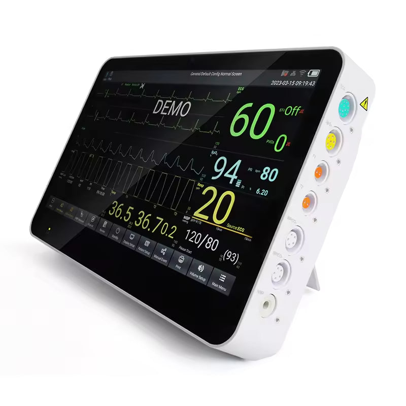 JYTOP CMS8500 Multiparameter Portable Vital Sign Monitor Cardioc Patient Monitor