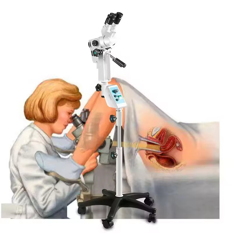 JYTOP CE Colposcope HD Video LED Light KN-2200BI Optical Colposcope Camera Cervical Cancer Gynecological Colposcope
