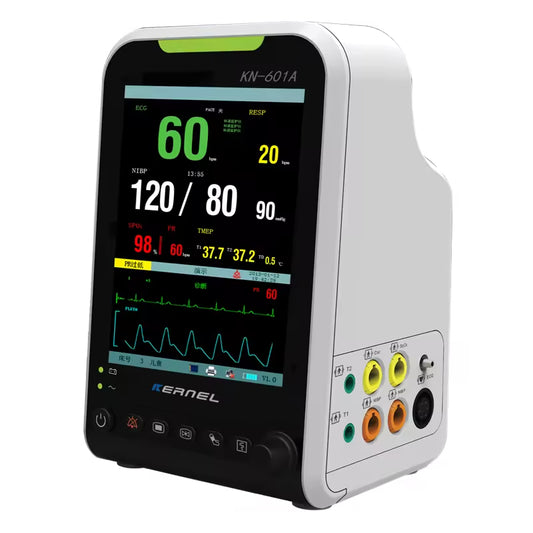 JYTOP KN-601A Manufacture Price Portable 7 Inch 6 Parameter Pet Vet Ecg Nibp Resp Ibp P Human Health Patient Monitor