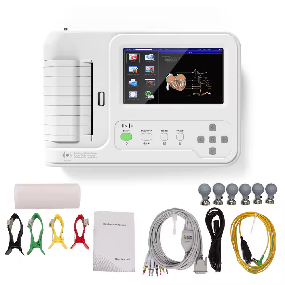JYTOP ECG600G Medico Elettrocardiografo Ecg Portable Medico Cardiaca Ecg Ekg Machine