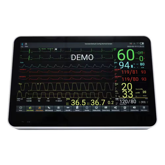 JYTOP CMS8500 Multiparameter Portable Vital Sign Monitor Cardioc Patient Monitor