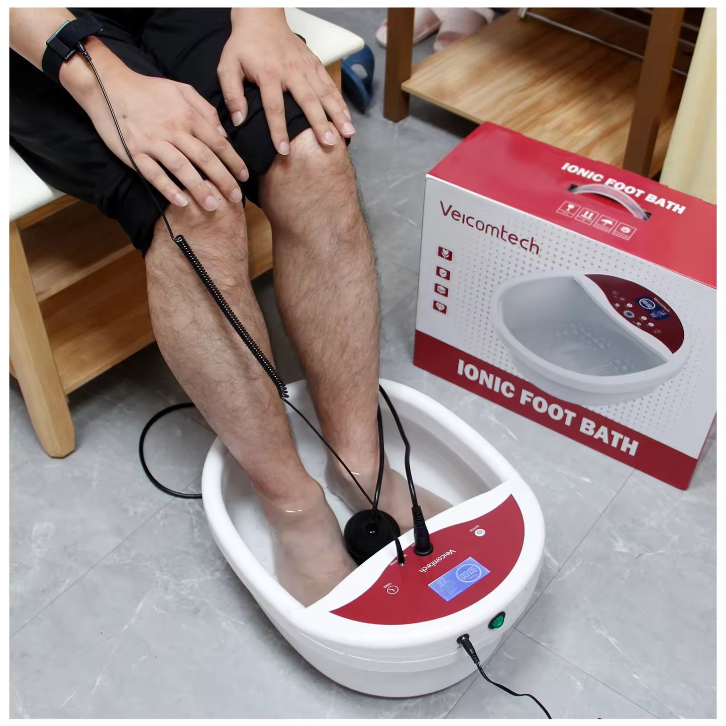 JYTOP CE Certificate Foot Detox Ionic Machine Detox Foot Bath With Infrared Waist Belt