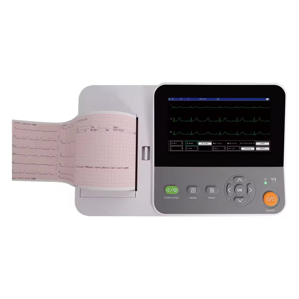 E6 VET Veterinary ECG Machine Price Six Channel 12 Leads Animals Vet ECG Monitor
