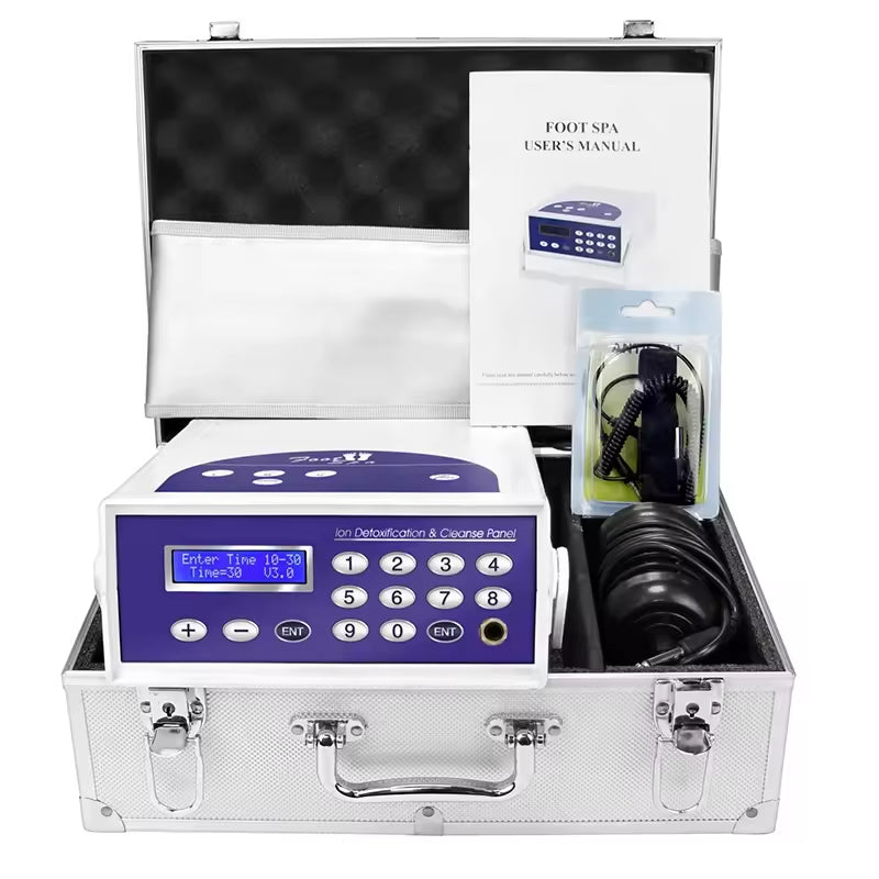 JYTOP Single Ion Cleanse Foot Spa Detoxification Machines Ionic Detox Equipment Detox Foot Spa Infrared Belt Therapy