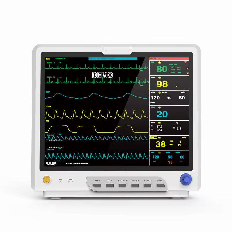 JYTOP CMS9200 15"Color Large Screen Cardiac Monitor Cheap Multi-parameter Patient Monitor Price