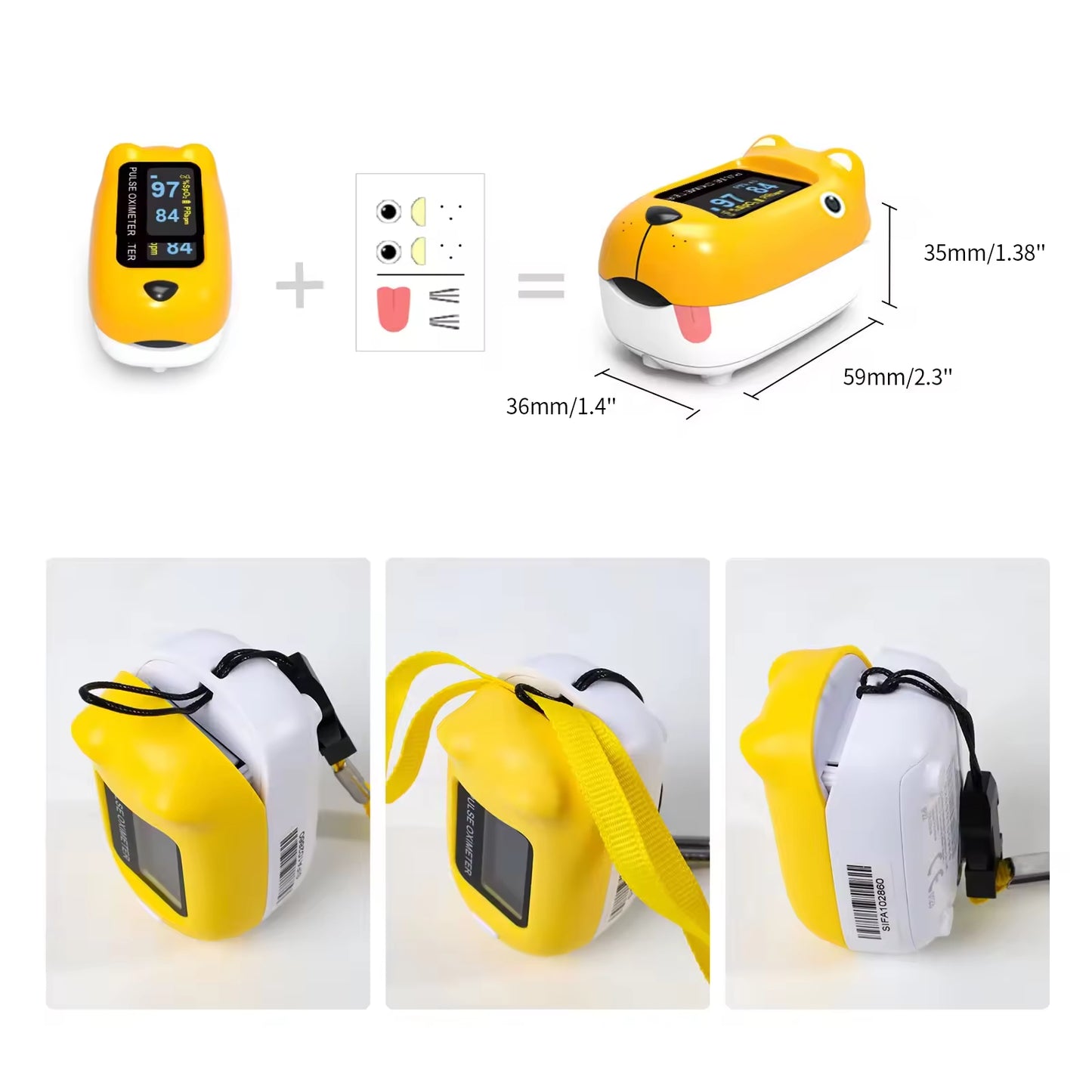 JYTOP CMS50Q1 Child Fingertip Pulse Oximeter Infant Baby Neonatal Oxigen Meter SPO2 Monitor Blood Oxygen