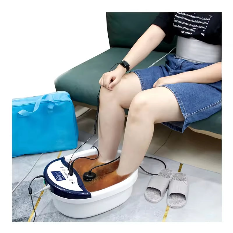 JYTOP 801B Ionic Detox Foot Bath Spa Machine with Infrared Belt Function Spa Wellness Foot Detox Machine With Basin Tub at Home