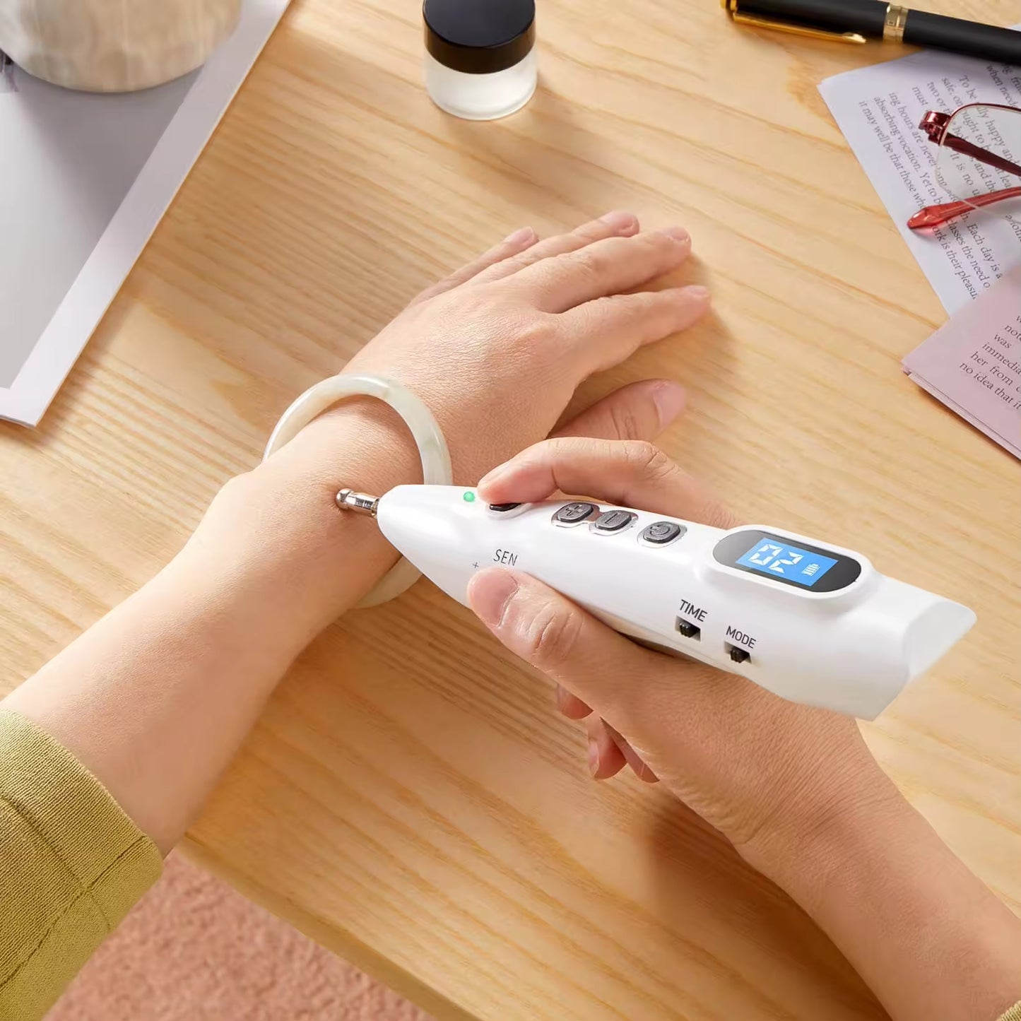 JYTOP Electro Acupuncture Point Stimulator Piezo Pen Massage Device for Acupoint Meridian Therapy CE Certified Pain Relief