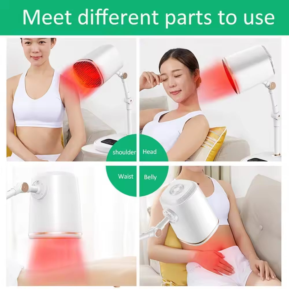 JYTOP 150W Desktop Infrared Lamp for Pain Relief Medical Therapy Equipment with 0.6m-2.5m Wavelength and 1-99 Min Timer